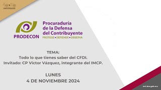 🔴 El defensor fiscal al día  PRODECON  4 de noviembre 2024 [upl. by Bogusz]