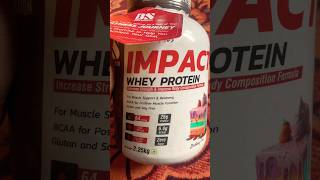 Impact Whey Protein  whey Protein Unboxing videos shorts protein supplements [upl. by Kcirdnekal]