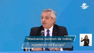 “Los mexicanos salieron de los indios y nosotros de Europa” afirma el presidente de Argentina [upl. by Cavanagh656]