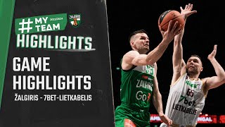 Žalgiris  7betLietkabelis  Game Highlights  20240218 [upl. by Nirad87]