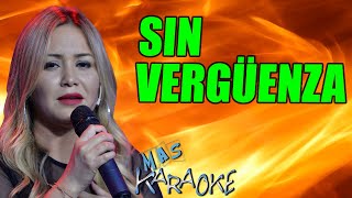 SIN VERGÜENZA 💚 Karina  KARAOKE maskaraoke cumbia [upl. by Torhert860]