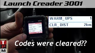 Launch Creader 3001 First time using checking readiness monitors [upl. by Isleana]