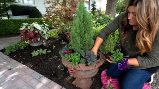 Planting a Couple of Fall Containers amp Harvesting Ornamental Corn 🍂🌽 🍁  Garden Answer [upl. by Laurette17]