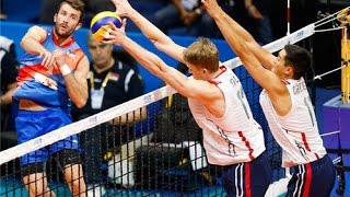 USA vs Serbia Volleyball Highlights  FIVB 2015 World League Mens Semifinals [upl. by Htesil]