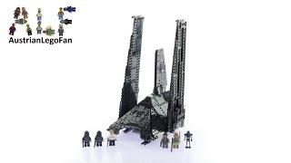 Lego Star Wars 75156 Krennics Imperial Shuttle  Lego Speed Build Review [upl. by Merralee]