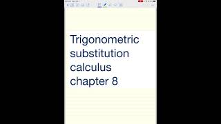 Integration Trigonometric Substitution Square root 1 x2 [upl. by Ylen]