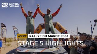 Stage 5 Highlights  Rallye du Maroc 2024 W2RC [upl. by Hajan385]