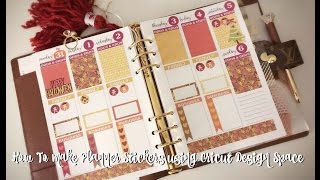 How To Make Planner Stickers using Cricut Design Space [upl. by Hanus773]