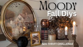 Moody Fall DIYs  20 Thrift Challenge  Dollar General Couponing [upl. by Dutchman]