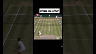 espectacular rally tennis Federer vs Djokovic 😎🎾 sports [upl. by Berri919]