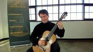 Rene Izquierdo Live Stream Cuban Program Milwaukee Classical Guitar Society Fundraiser concert [upl. by Schrick650]