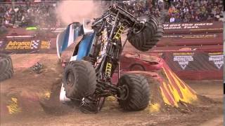 Adam Anderson  Grave Digger The Legend Freestyle Monster Jam World Finals 14 XIV 2013 [upl. by Ahsatak]