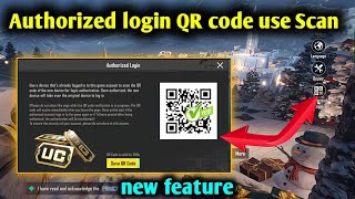 Authorized login Pubg  bgmi  authorized login  QR code use pubg  Scan Authorization 30 update [upl. by Netloc]