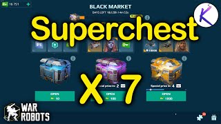 39K Keys black market super chest opening unbox WR War Robots robot update 81 [upl. by Nauqas]