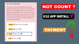 Rupee 4 Click App install not counting   Rupee4Click Payment Proof  Rupee4Click App install Task [upl. by Anerec]