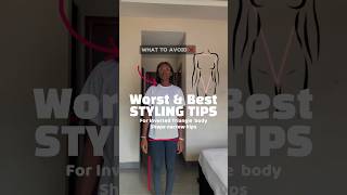 Worst and best styling tips for Inverted Triangle amp Narrow hips body shape shortsvideo bodyshape [upl. by Chemush]