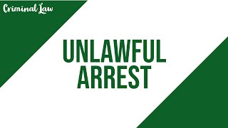 Article 269 Unlawful arrest Criminal Law Discussion [upl. by Jahdai435]