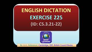 English Dictation Exercise 225 Annie and Bens Course Feedback Chat [upl. by Etnomal]