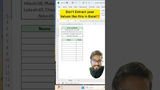 Dont Extract Values in Excel‼️Instead Use Amazing Function excel exceltips exceltutorial shorts [upl. by Iveel]