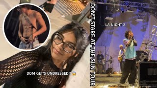 Dominic Fike concert vlog don’t stare at the sun tour [upl. by Ahsim]