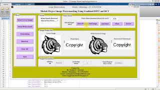 Image Watermarking Using Combined DWT and DCT using Matlab Project with Source Code [upl. by Yelekalb]