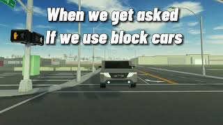 When they ask if we use blocky cars  Springfield Valley California Roblox [upl. by Becka423]