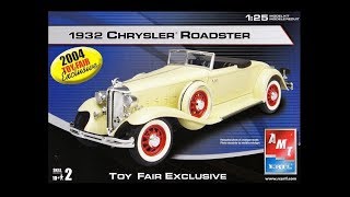 Whats In The Box AMT 38170 1932 Chrysler Roadster [upl. by Gora647]