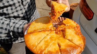 Famous Ulta Pizza of Mumbai  Reverse Pizza  Indian Street Food [upl. by Hanas62]