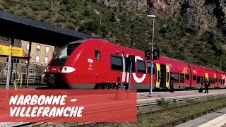 Train from Narbonne to VilleFrancheVernetLesBains [upl. by Bergren]