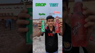 Sprite Can VS Sting Bottle DROP TEST 🤔youtubeshorts [upl. by Reni]