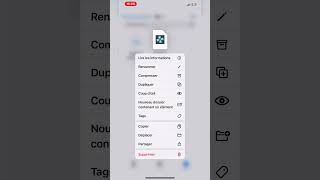 Extraire un fichier sur iPhone  smartphone iphoneappstore astuce iphone ios18 extract [upl. by Enid97]