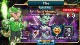 SAGA de HALLOWEEN quotVilinaquot😈  ABRIMOS MUCHOS COFRES🍬Monster Legends [upl. by Venezia383]