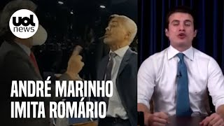 André Marinho imita Romário sobre discussão com senador do PT Todo mundo tem inveja de mim [upl. by Ojimmas]