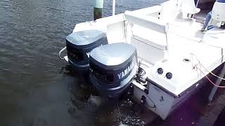 23 Aquasport w Twin 200 HP Yamahas [upl. by Meehar]