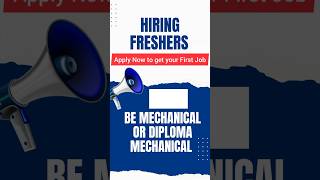 Fresher Opening 2024  Graduate 2024  mechanical Jobs Bangalore location jobsengineeringhiring [upl. by Aciras577]