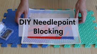 DIY Needlepoint Blocking  Unwind Studio [upl. by Magel]