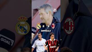 REAL MADRID v AC MILAN CHAMPIONS LEAGUE LEGENDS BATTLE 🔥 shorts football soccer [upl. by Atilem]