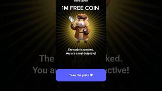 FREE 1M Hamster Kombat Coin 🪙 hamsterkombat hamsters [upl. by Anavlis]