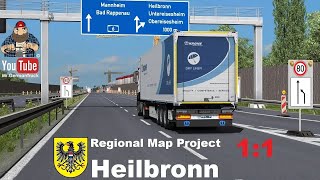 Euro Truck Simulator 2  Heilbronn MAP 11 First Look  viele Neuerungen LIVE [upl. by Anatola626]