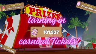 Turning in 100K carnival tickets  Wild horse islands [upl. by Justinn737]