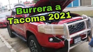 Como instalar burrera a tacoma 2021 [upl. by Draned]