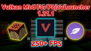 How to Install Vulkan Mod For Pojavlauncher 1211  How to Get 200 FPS In PojavLauncher [upl. by Sletten]