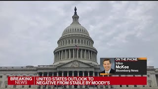 Moodys Cuts US Credit Outlook to Negative [upl. by Ainafetse418]