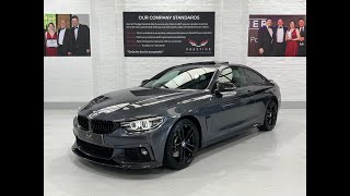 BMW 440i M Sport Coupe Auto Carbon Fibre Black Body Kit Akrapovic Rear Box Cobra Sports Cat…… [upl. by Atidnan]