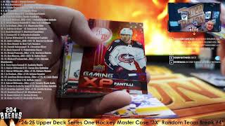 2425 Upper Deck Series One Hockey Master Case quot3Xquot Random Team Break 4 OCT 26 2024 [upl. by Sellma]