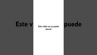 Este video no se puede pausar [upl. by Thomajan]