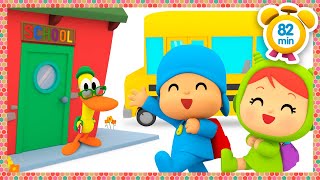 The BEST Back to School Videos  Pocoyo in English  Official Channel  Yankos First Day  Cartoons [upl. by Anyrtak]