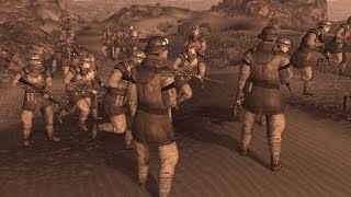 Camp Forlorn Hope VS Nelson  Legion VS NCR Fallout NPC Battles [upl. by Mukerji]