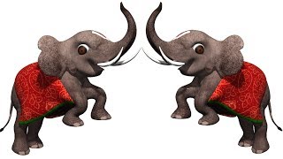 Enugamma Enugu  Elephant 3D Cartoon Telugu rhymes with Lyrics for children [upl. by Ted]