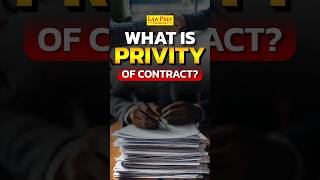 What is Privity of Contract Explained shorts [upl. by Leirej]